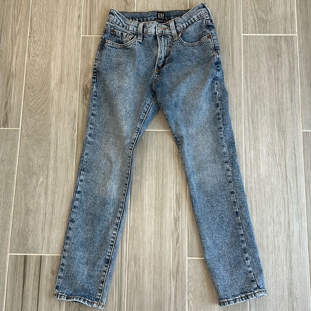 Gap Jean Size 8 Kids Stretch Straight Taper